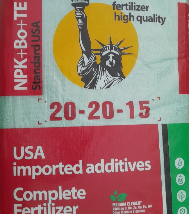 Phân bón gốc NPK 20-20-15 nhập khẩu